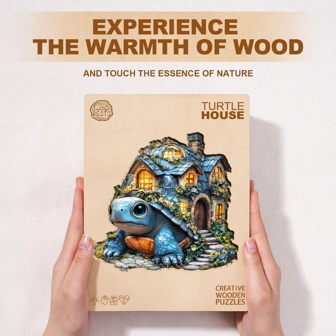 Schildkröten-Haus Holzpuzzle