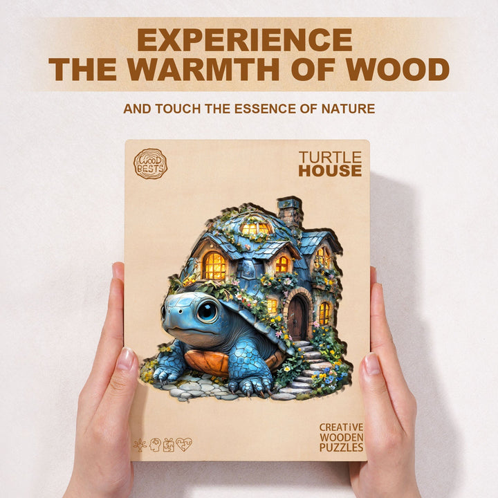 Schildkröten-Haus Holzpuzzle