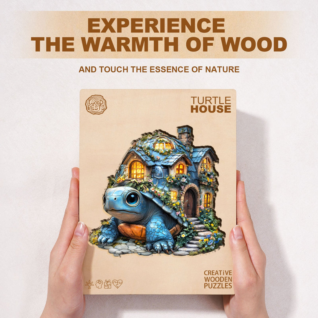 Schildkröten-Haus Holzpuzzle