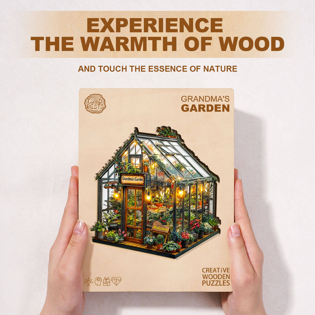 Oma-Garten Holzpuzzle
