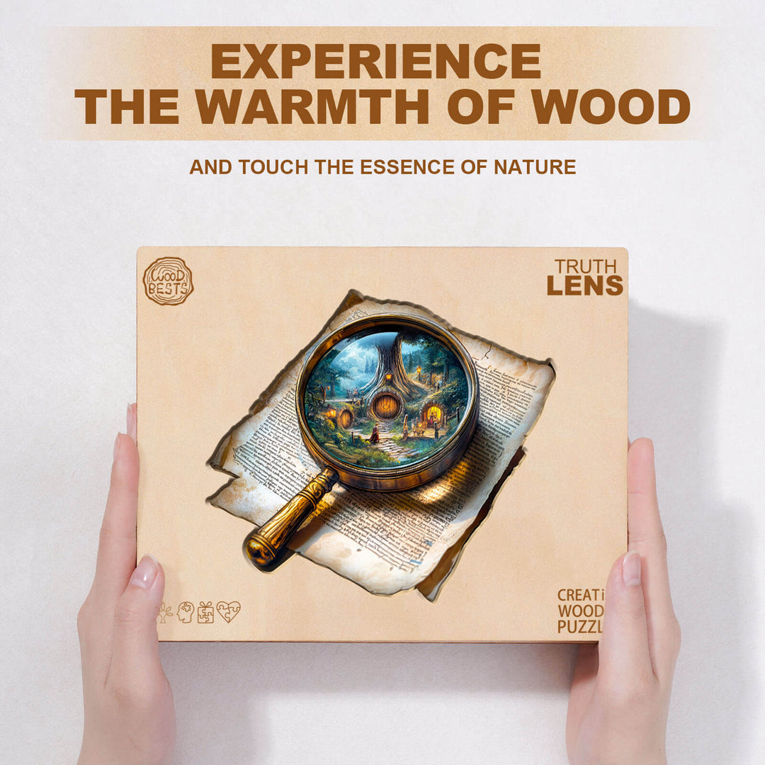 Wahrheits-Blickwinkel Holzpuzzle