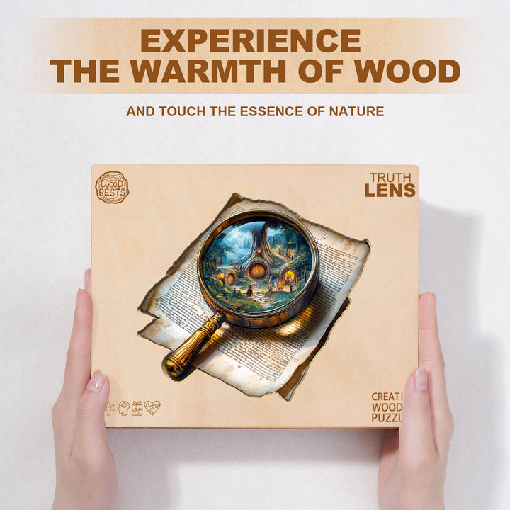 Wahrheits-Blickwinkel Holzpuzzle