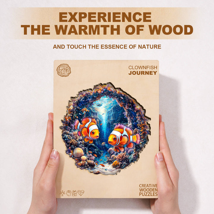 Clownfisch-Reise Holzpuzzle