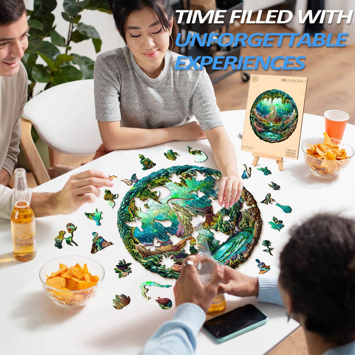 3D Aurora-1 Wooden Jigsaw Puzzle - By Woodbests
