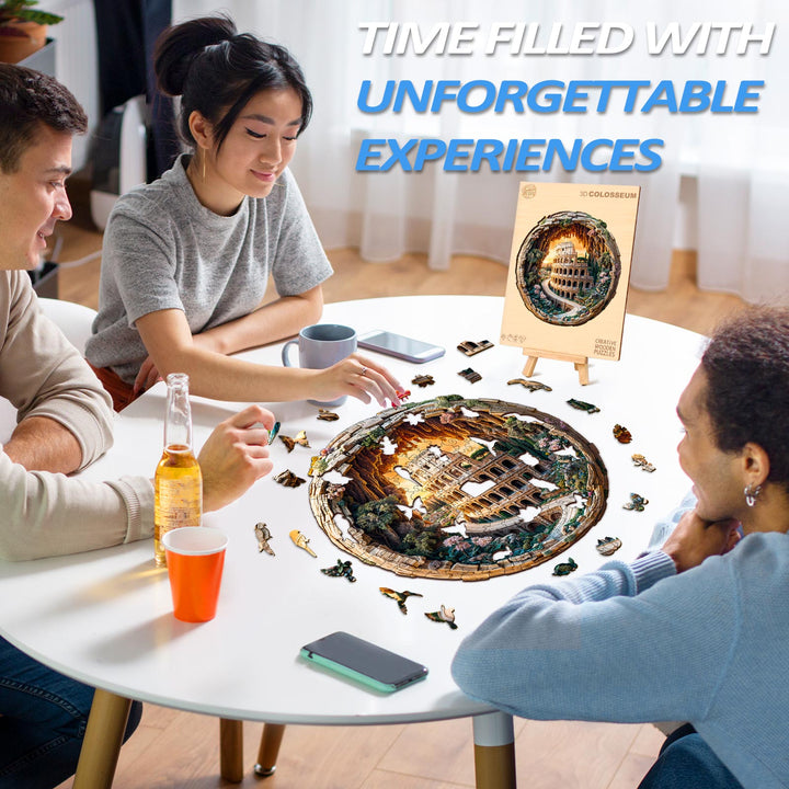 3D Colosseum Wooden Jigsaw Puzzle - By Woodbests