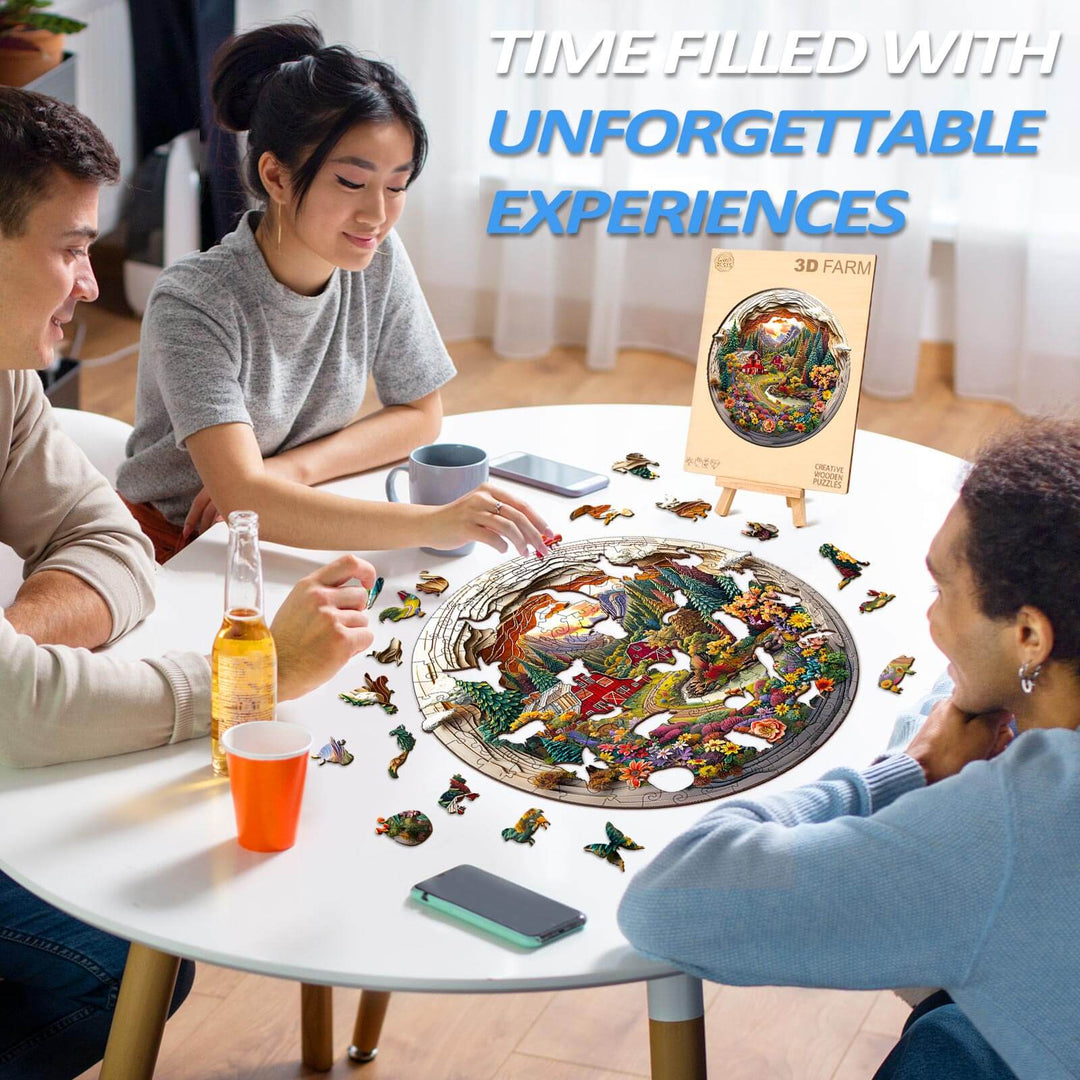 3D Farm Wooden Jigsaw Puzzle - Woodbests