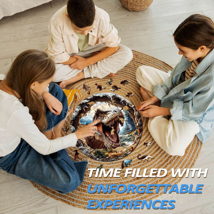 3D T-Rex 2 Wooden Jigsaw Puzzle - Woodbests