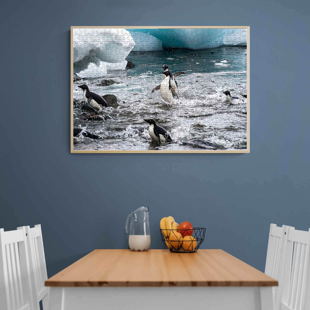Happy Penguins 500 / 1000 Piece Puzzle - Woodbests