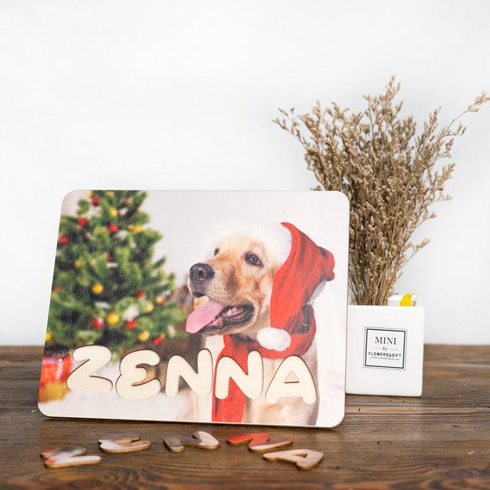 Personalized Family Photo & Name Jigsaw Puzzle