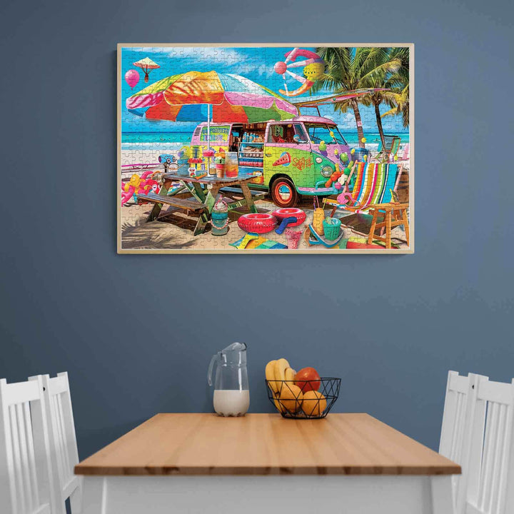 Beach Food Truck 500 / 1000 Piece Puzzle - Woodbests