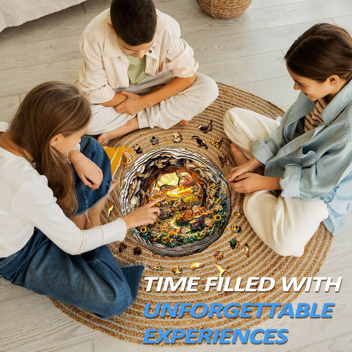 3D Autumn Farm-2 Wooden Jigsaw Puzzle - Woodbests