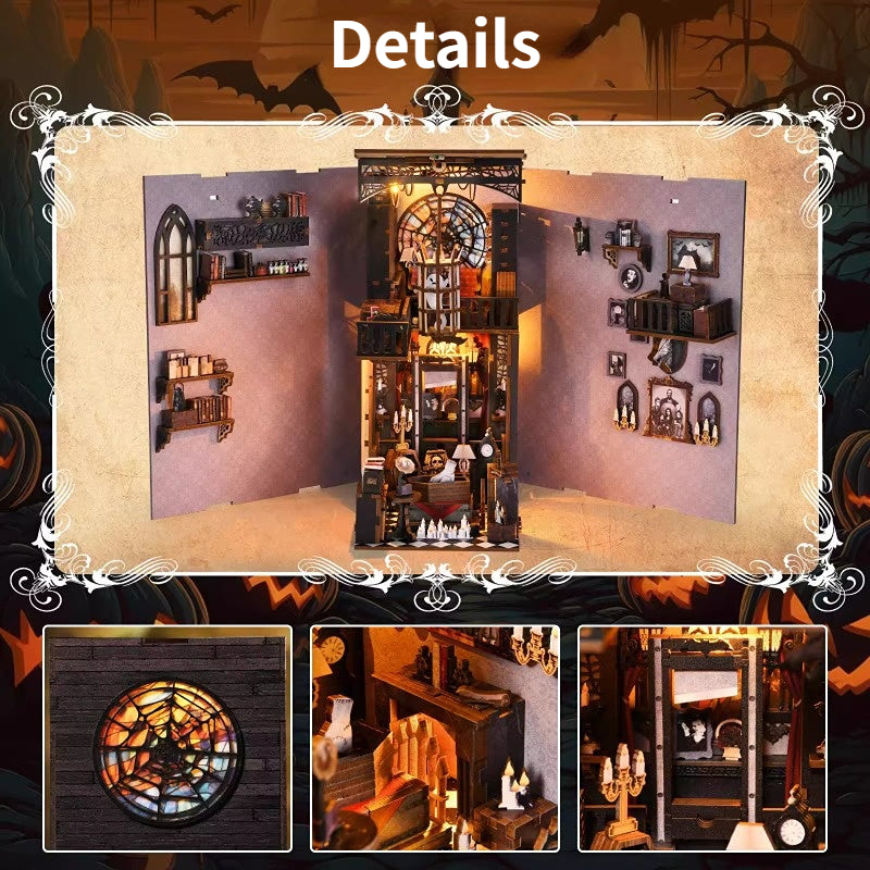 Dunkle Familienehre - 3D Bücherregal-Diorama zum Selberbauen