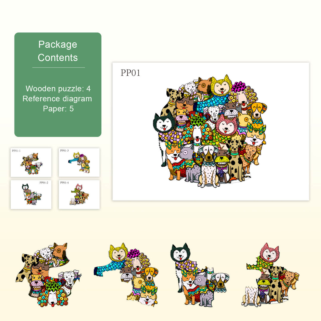 Party Puzzle-Luxus-Hund