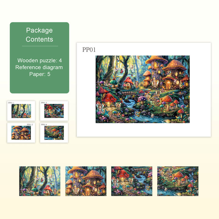Party Puzzle-Feen-Dorf