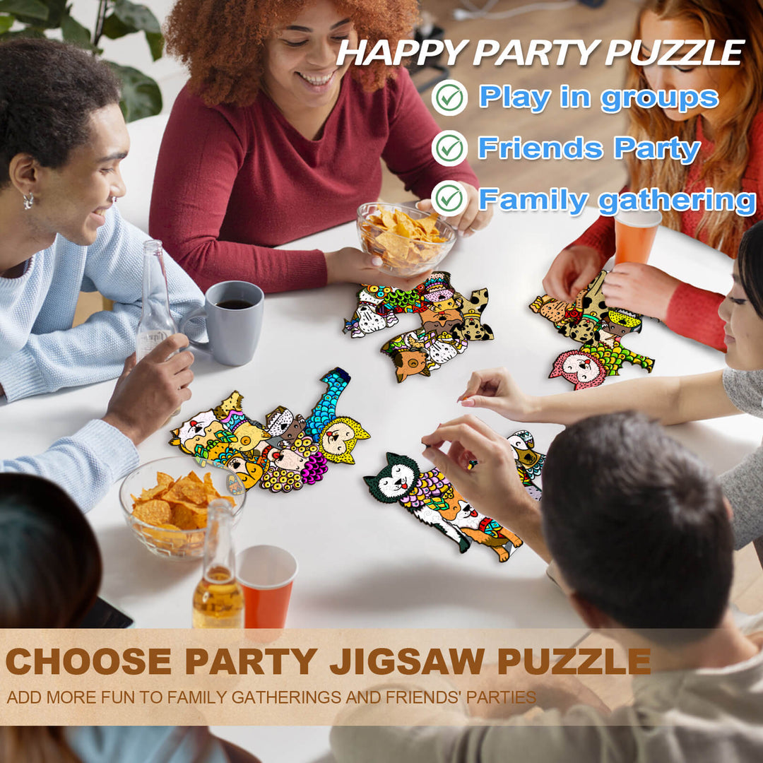 Party Puzzle-Luxus-Hund