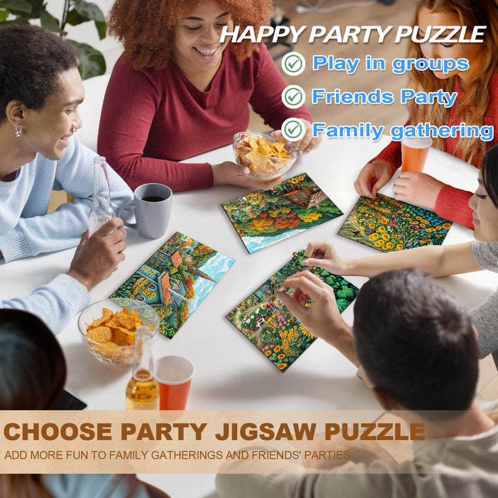 Party Puzzle - Sonnige Felder