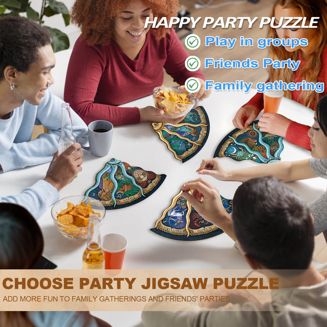 Party Puzzle-Tierkreis-Horoskop