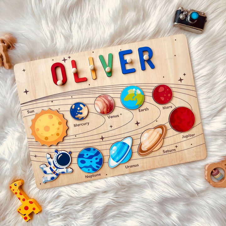 Personalisiertes Planeten Namen Puzzle