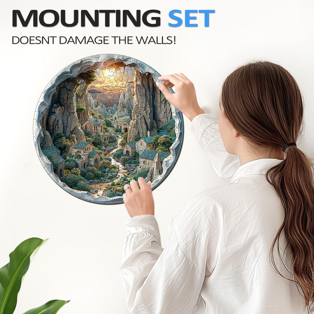 3D vision inside the cave-2 Wooden Jigsaw Puzzle - By Woodbests