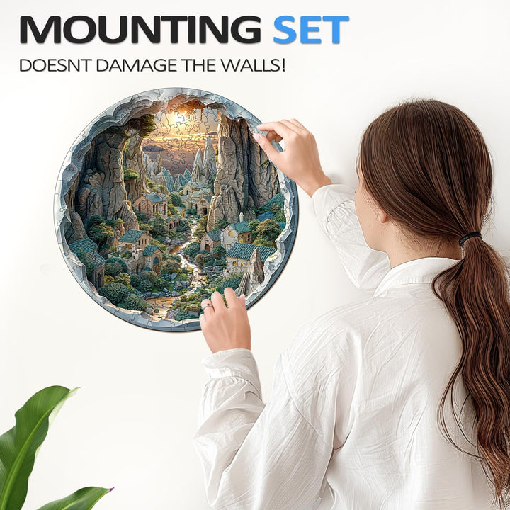 3D vision inside the cave-2 Wooden Jigsaw Puzzle - By Woodbests