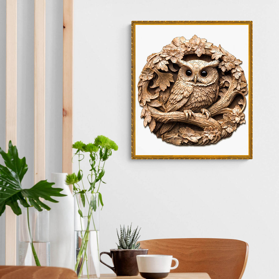 3D Owl-2 Wooden Jigsaw Puzzle - By Woodbests