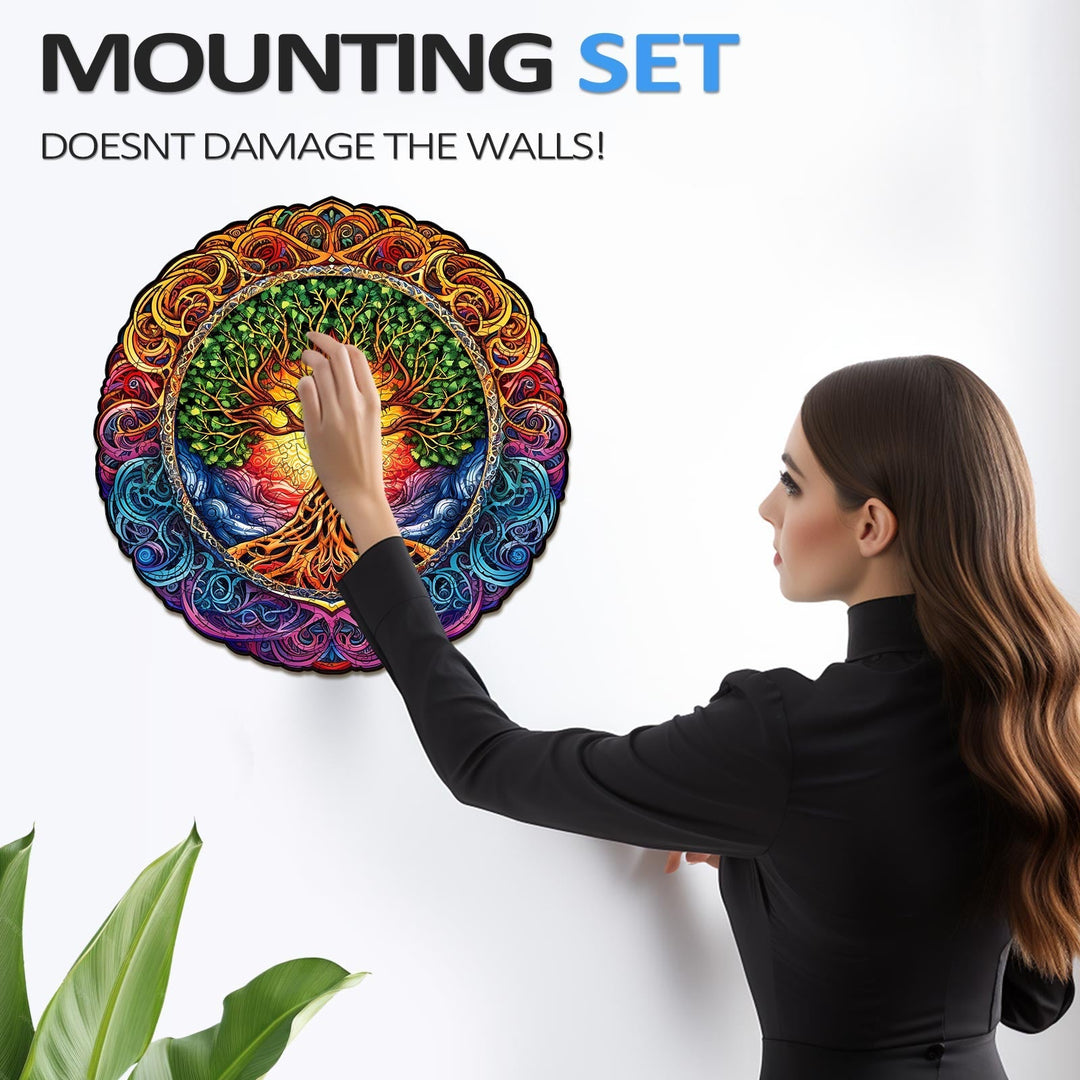 Lebensbaum-Mandala 1 Holzpuzzle
