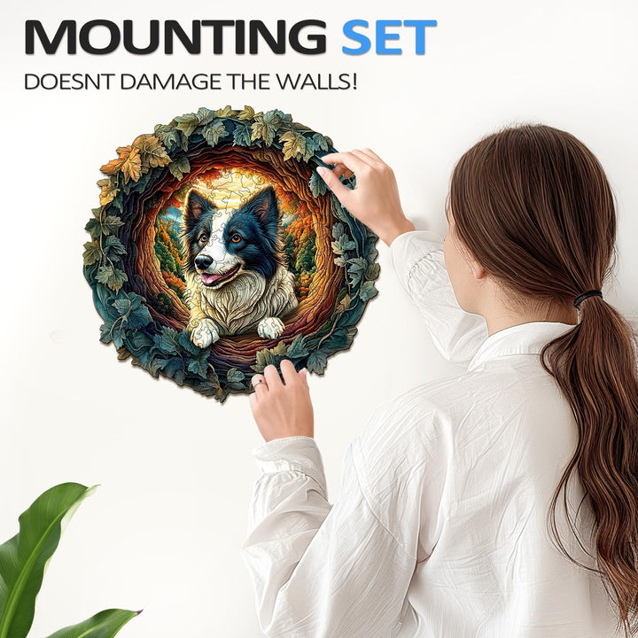 3D Border Collie Wooden Jigsaw Puzzle - By Woodbests