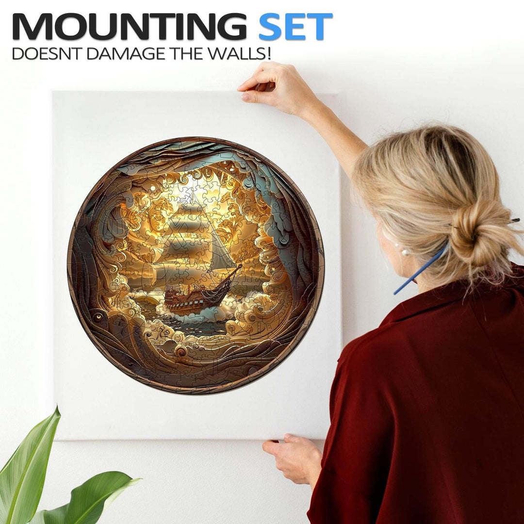 3D Sailing-1 Wooden Jigsaw Puzzle - By Woodbests