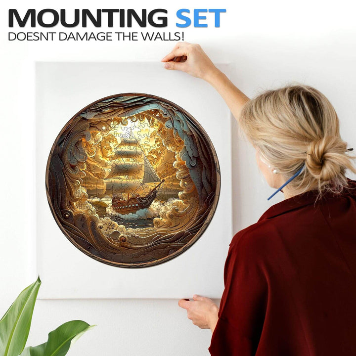 3D Sailing-1 Wooden Jigsaw Puzzle - By Woodbests