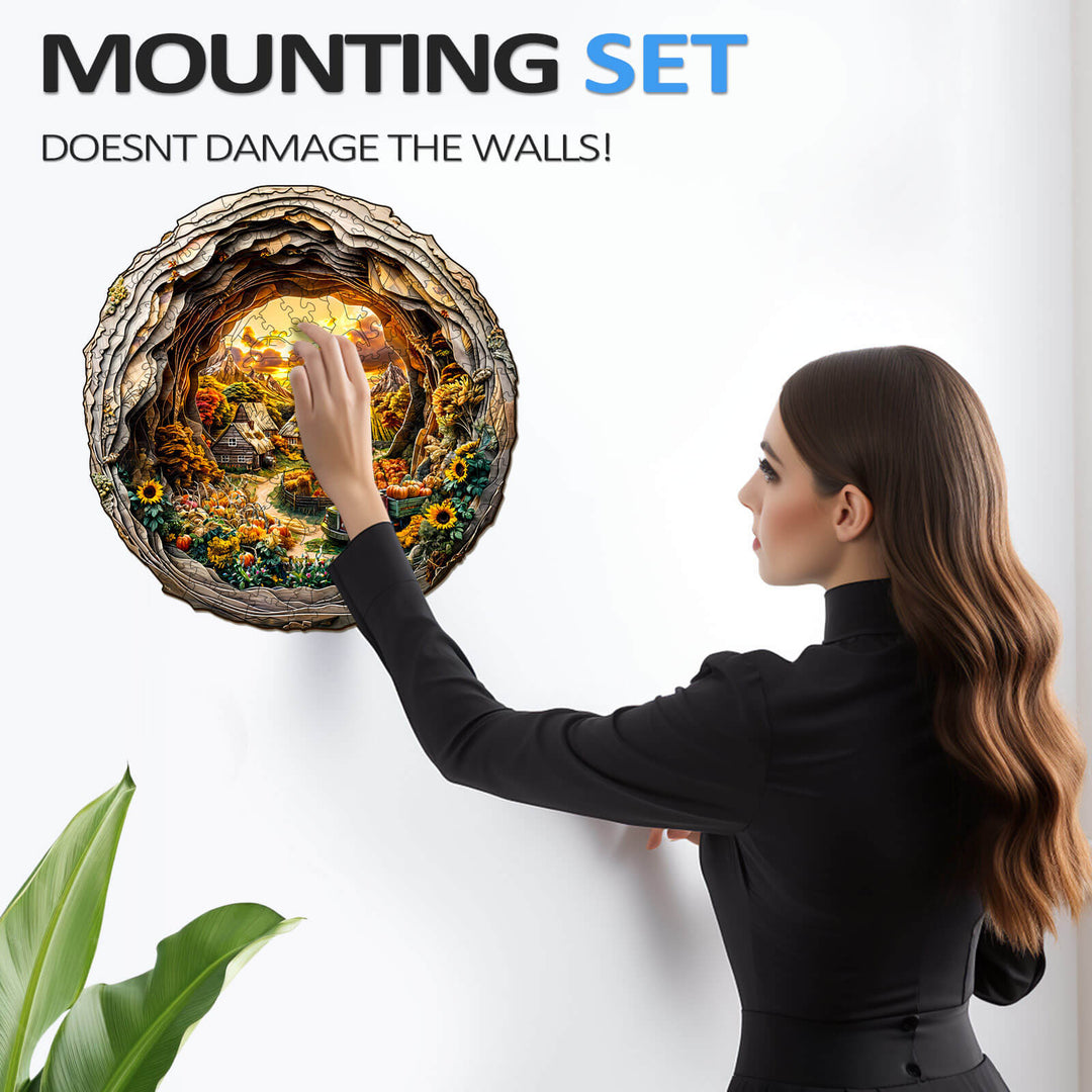 3D Autumn Farm-2 Wooden Jigsaw Puzzle - Woodbests