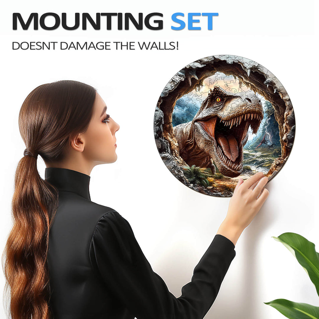 3D T-Rex 2 Wooden Jigsaw Puzzle - Woodbests