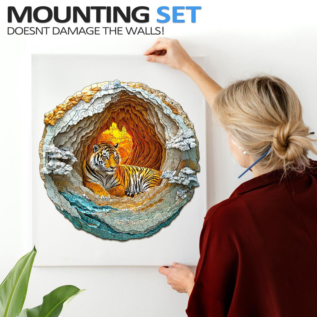 3D Tiger Wooden Jigsaw Puzzle - By Woodbests