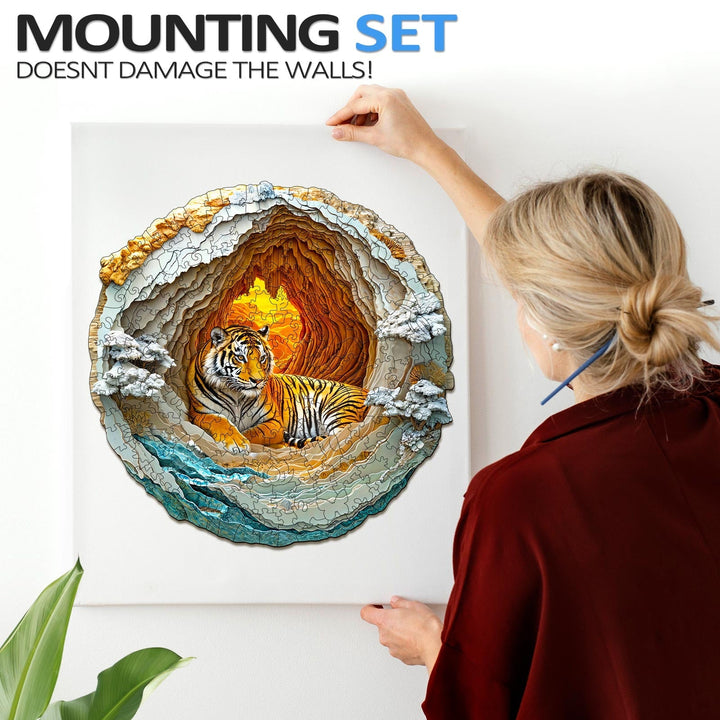 3D Tiger Wooden Jigsaw Puzzle - By Woodbests
