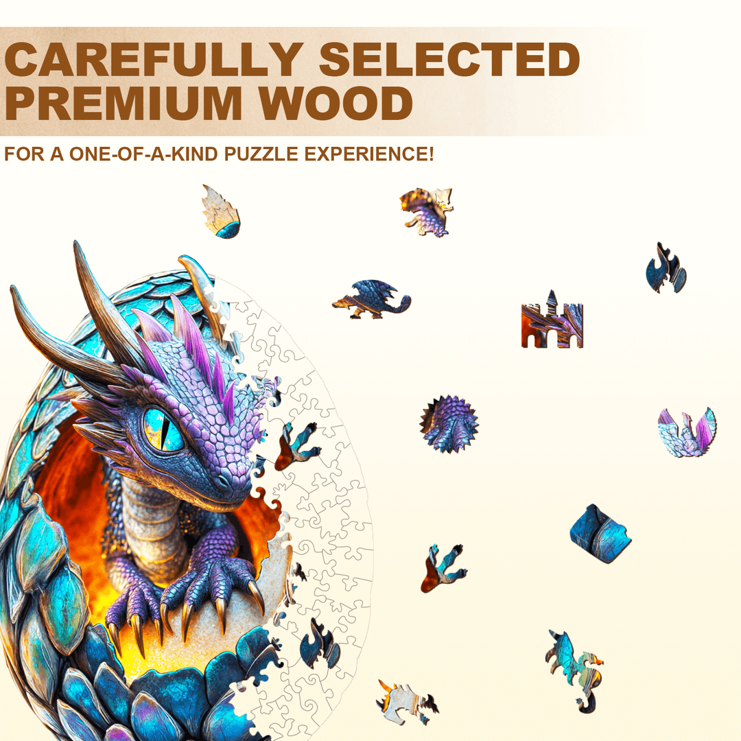 Drachen-Wiedergeburt Holzpuzzle