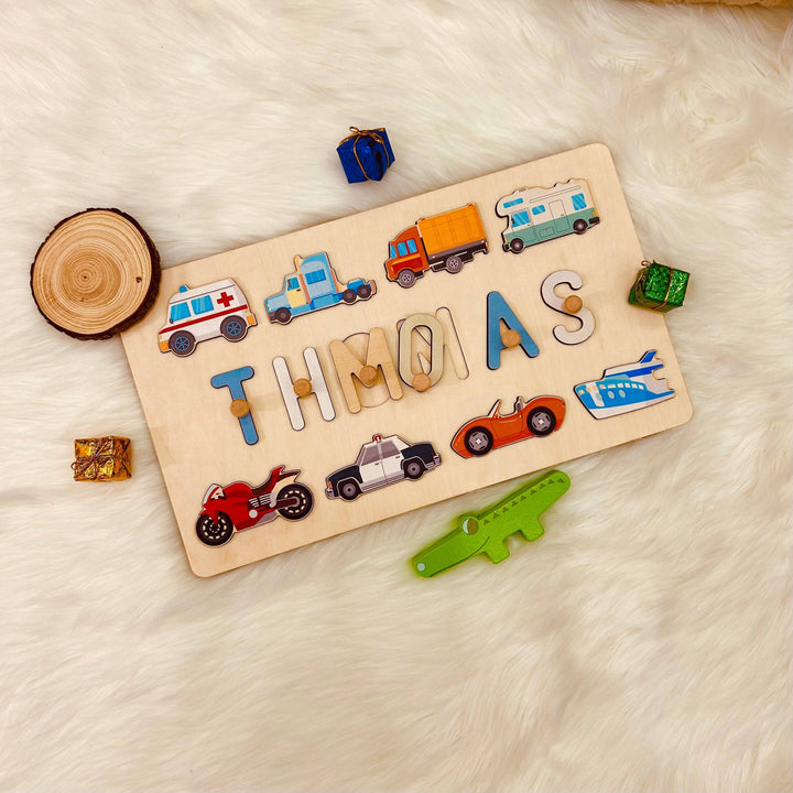 8 Traffic Element Name Puzzle-Pastel-Boy ?¡ãTHOMAS?¡À