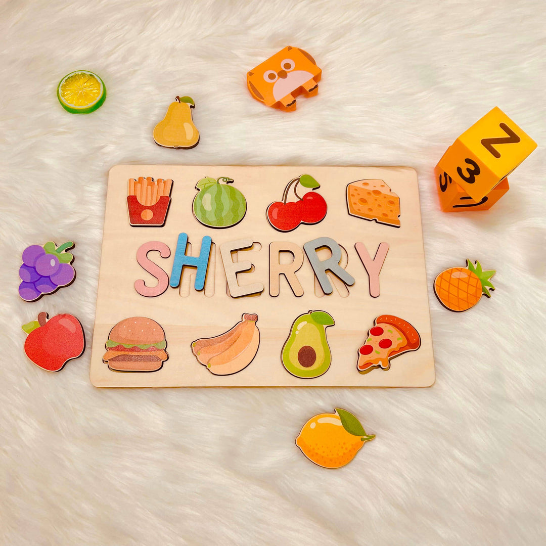 Montessori Toys-Name Puzzle ?¡ãSHERRY?¡À