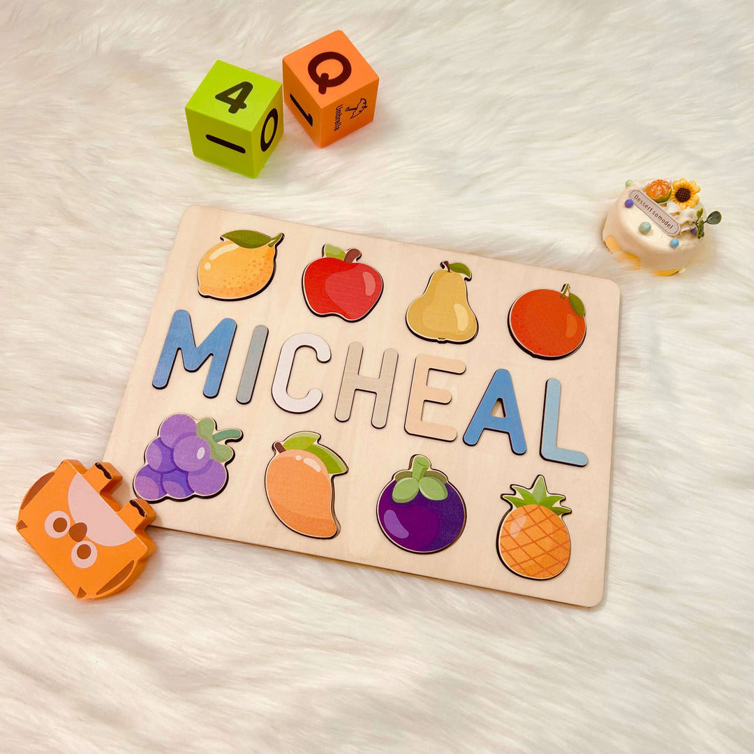 Name Puzzle with Fruit ?¡ãMICHEAL?¡À