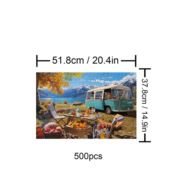 Camping 500 / 1000 Piece Puzzle - Woodbests