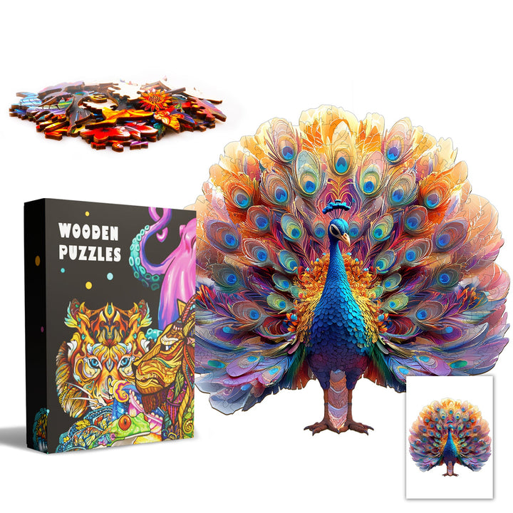 Prachtvogel Holzpuzzle