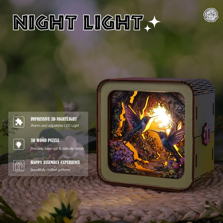 Blumenfee - 3D Holz Nachtlicht Bausatz