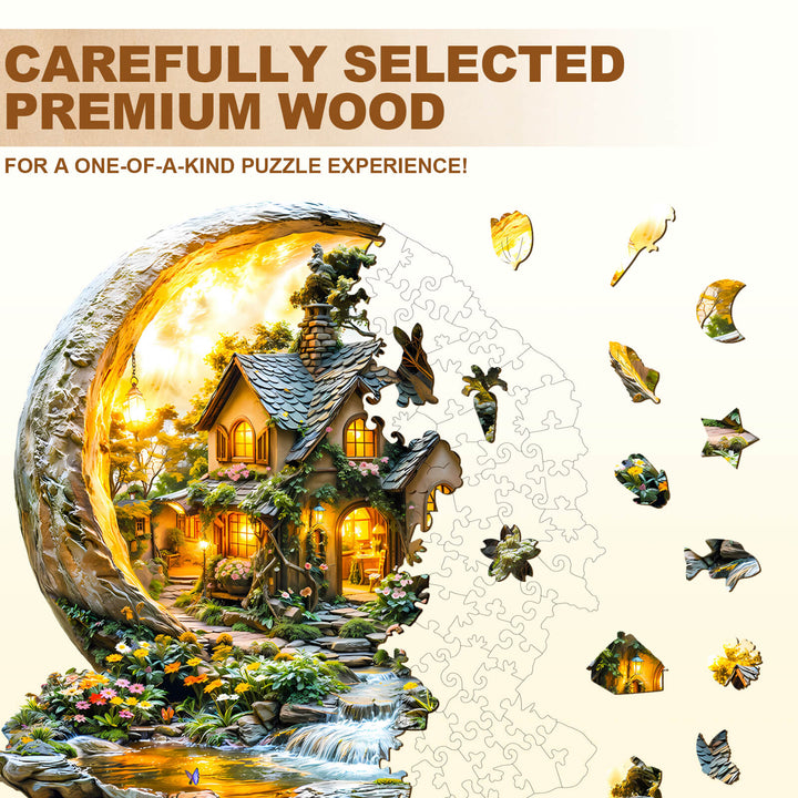 Nachtgarten Modell 1 Holzpuzzle