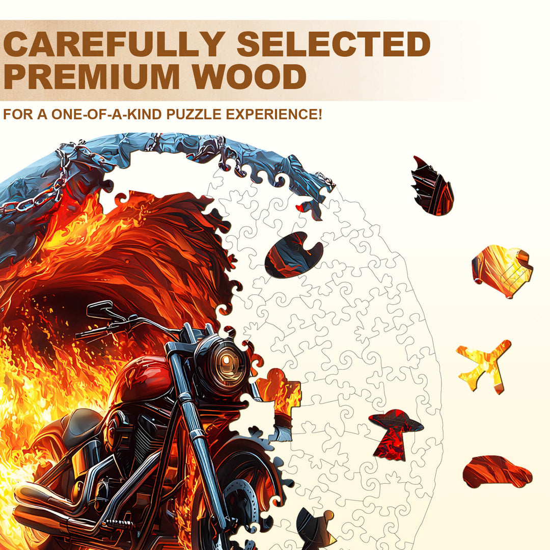 Flammendes Abenteuer Holzpuzzle