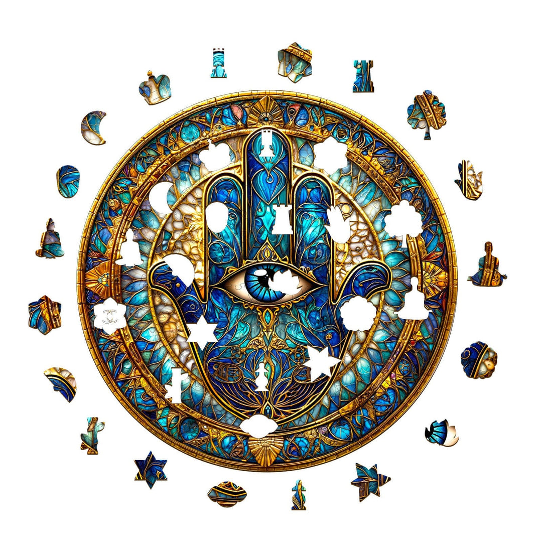 Fatimas Hand Holzpuzzle