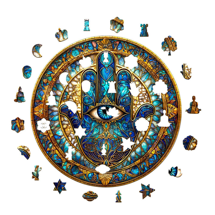 Fatimas Hand Holzpuzzle