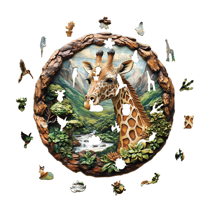 Giraffe Holzpuzzle