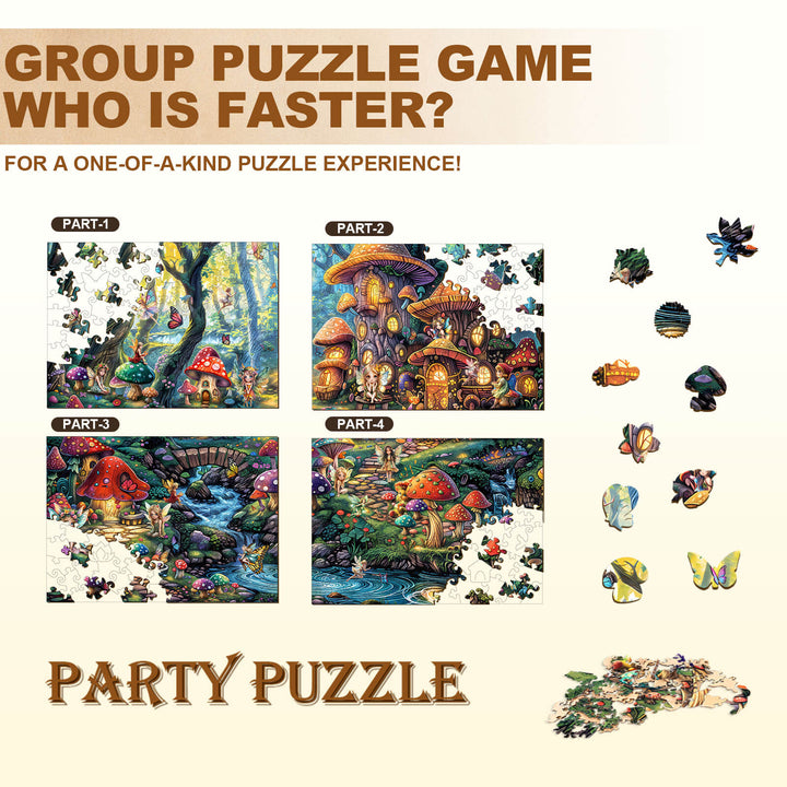 Party Puzzle-Feen-Dorf