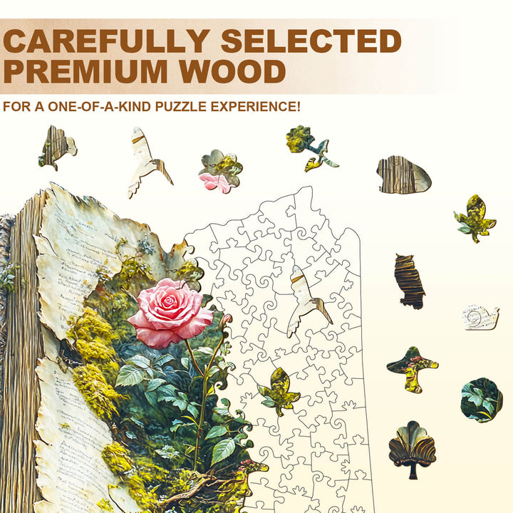 Letzte Blüte Holzpuzzle