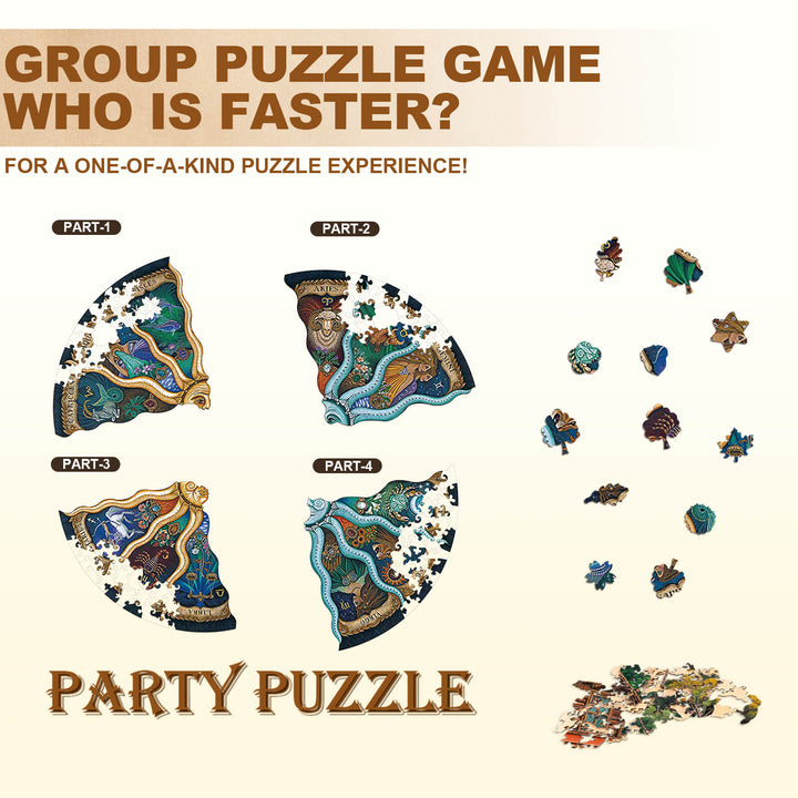 Party Puzzle-Tierkreis-Horoskop