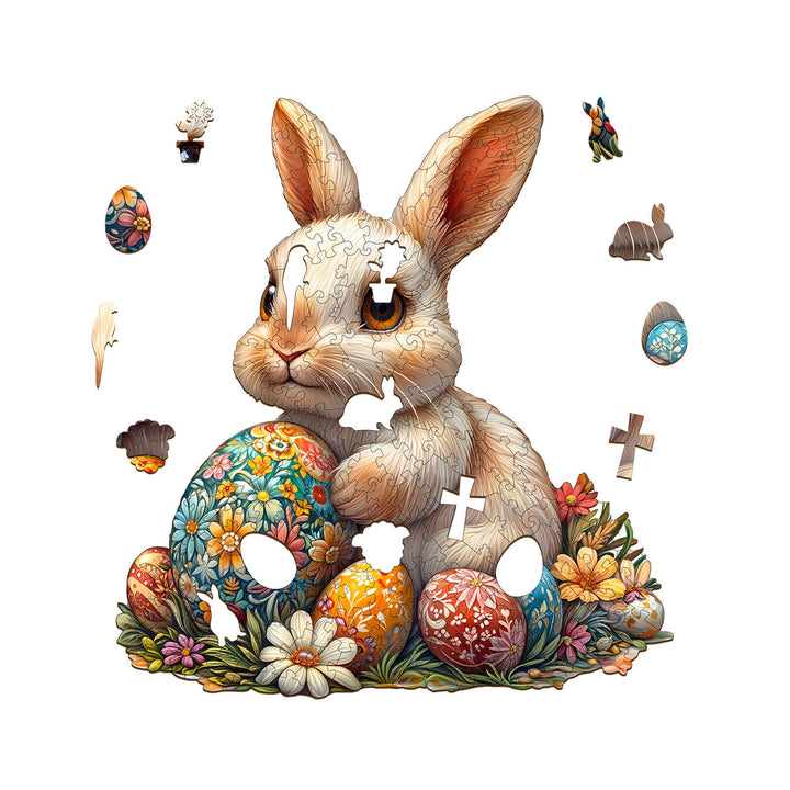 3D Osterhase Holzpuzzle
