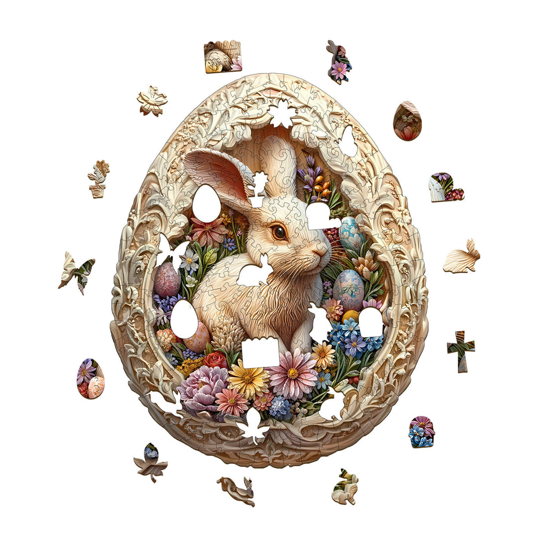 Oster-Eierwelt Holzpuzzle